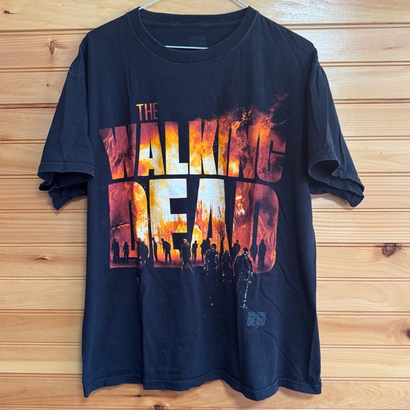The Walking Dead Black Graphic T-Shirt Large - Picture 1 of 5